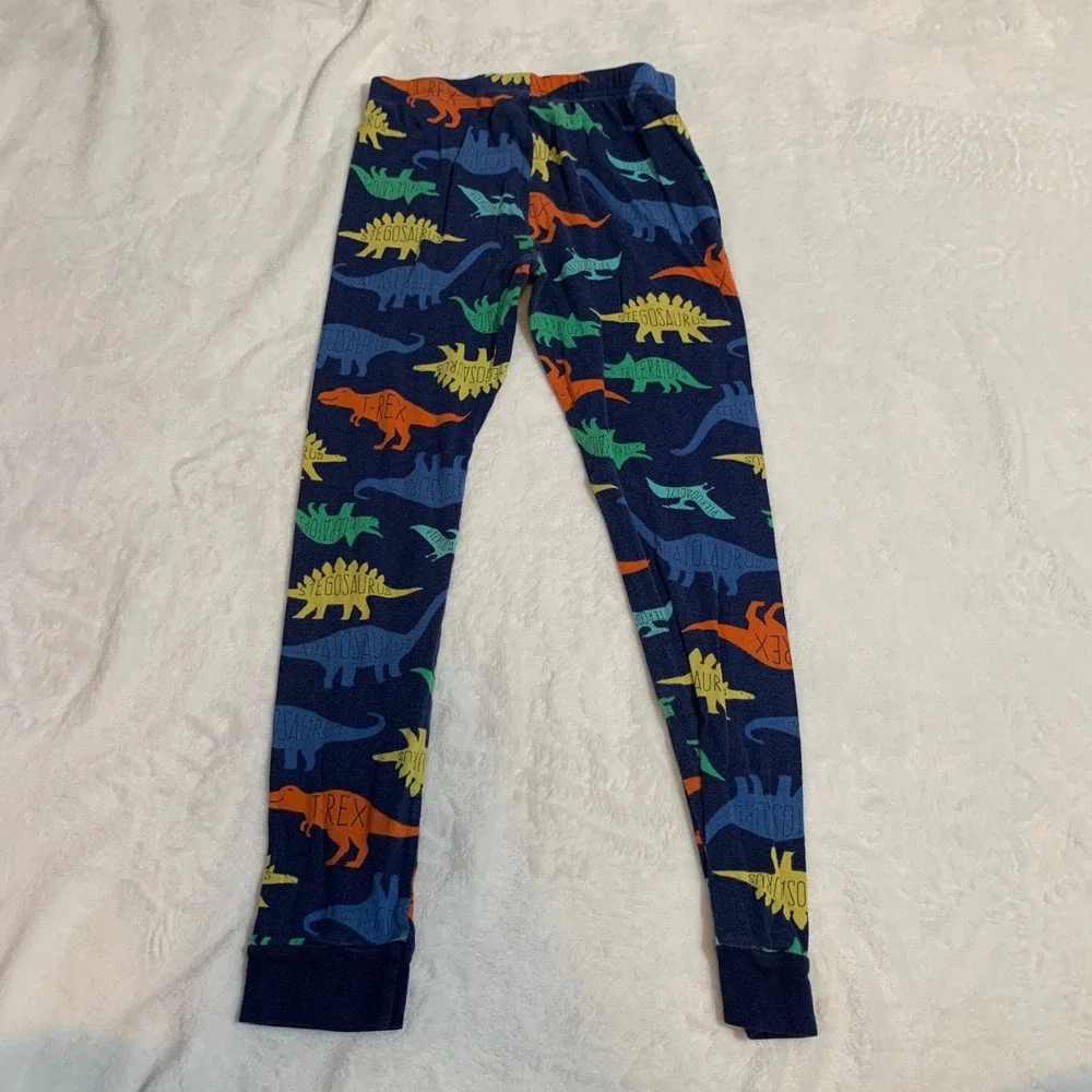 5/$25 Carter's Kids Dinosaur Pajamas Size 8 Long‎ Sleeve Top Pants Set Blue